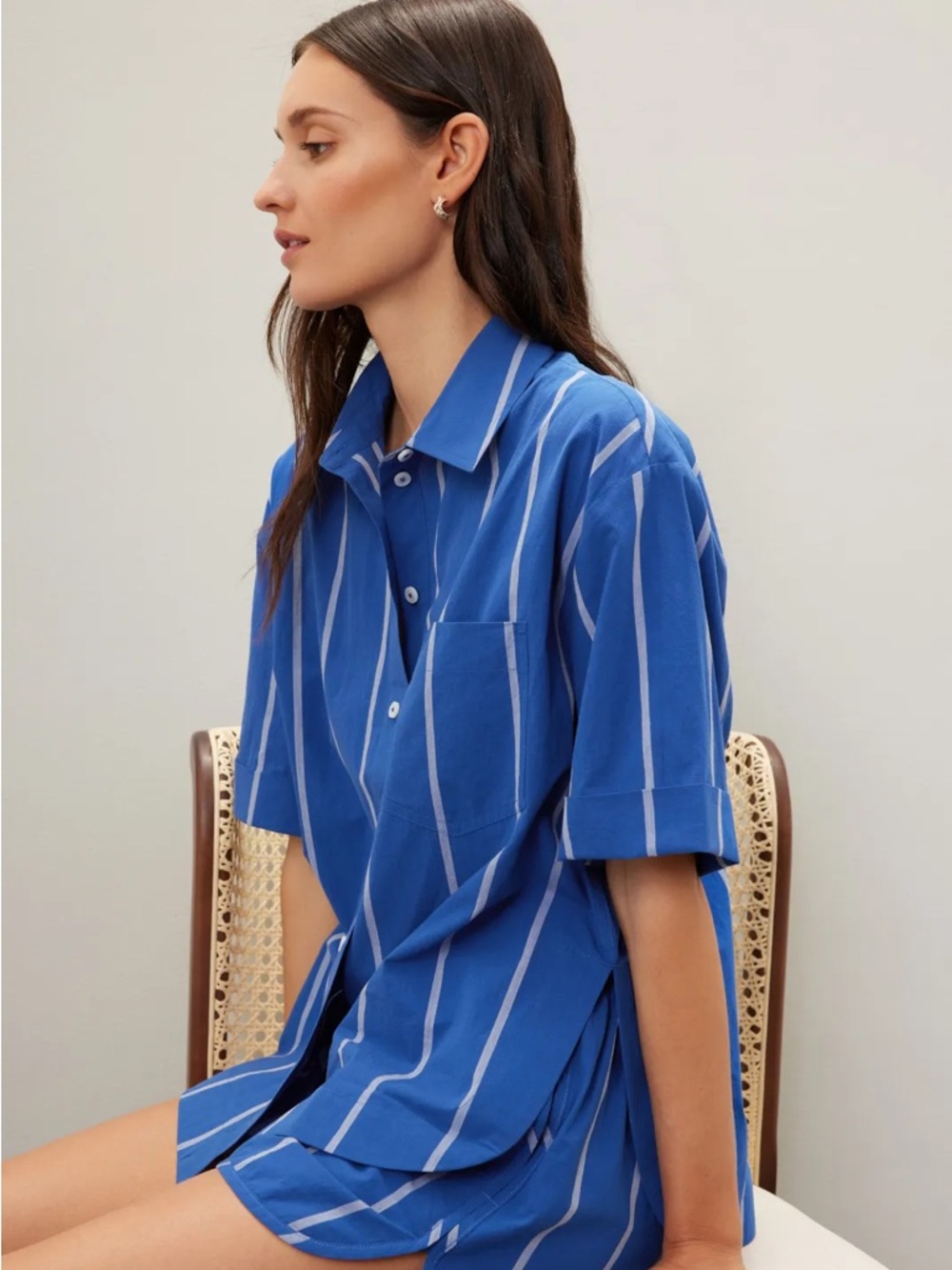 Madewell Oversized Boxy Button Up Top - Size Large - Picture 3 of 9